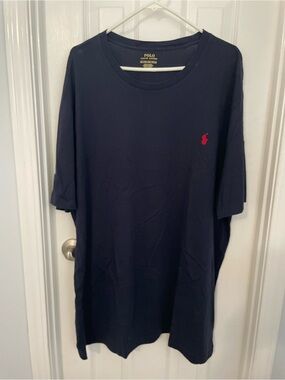 Polo by Ralph Lauren Navy Short Sleeve Crewneck with Red Pony